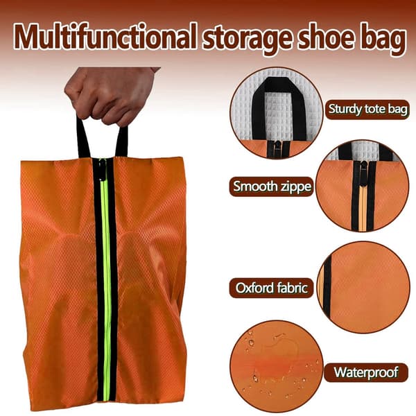 3 stk. skoopbevaringspose - orange