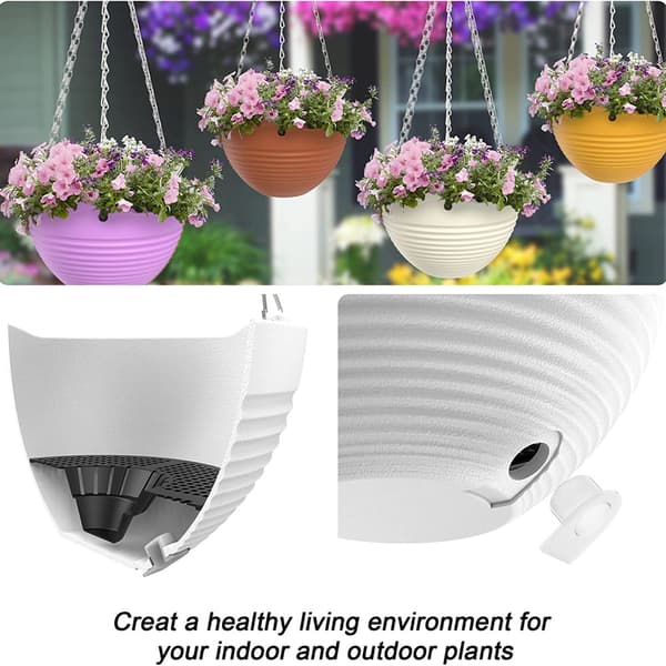 2-pack Hängande Korg Blomkruka Liten-Vit
