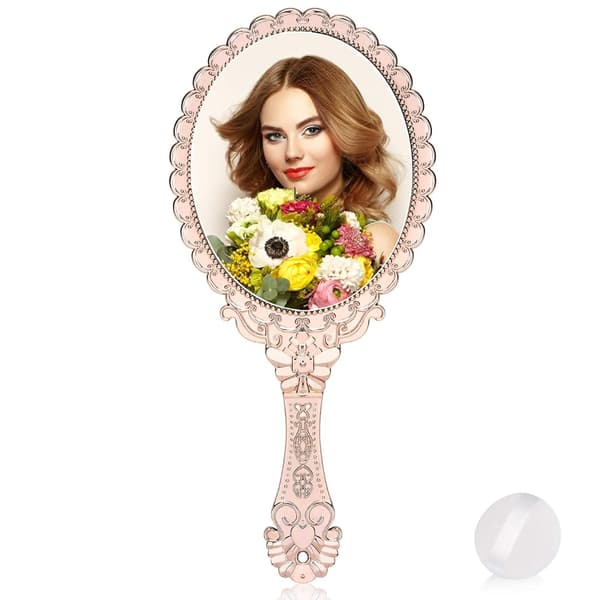 Makeupspejl i rosaguld
