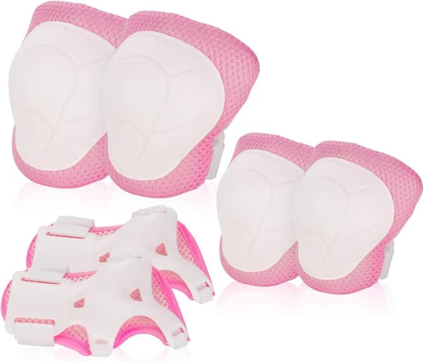 Knä- och armbågsskydd - rosa