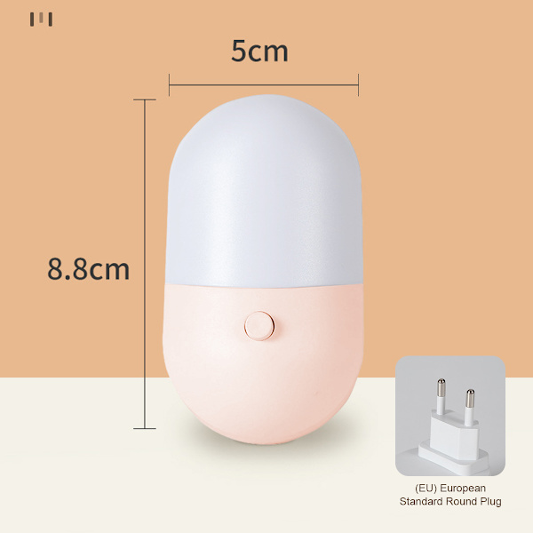 LX-2 stk. Mini Natlampe Plug-in-Pink-0.4W