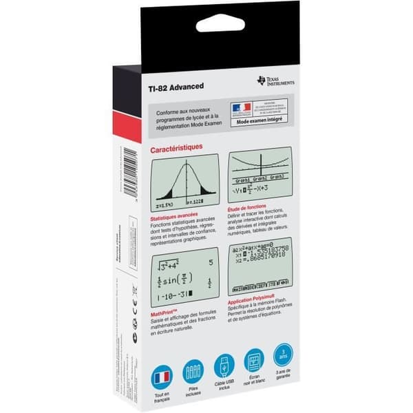 TEXAS INSTRUMENTS - Kalkulator - TI-82 Avansert Vitenskapelig Kalkulator