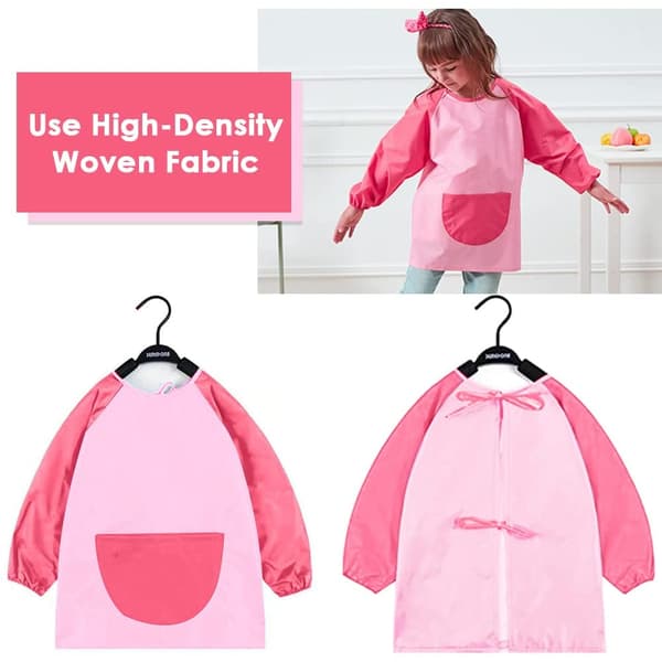 Vanntett male-forkle med lange ermer - Rosa Blank Medium