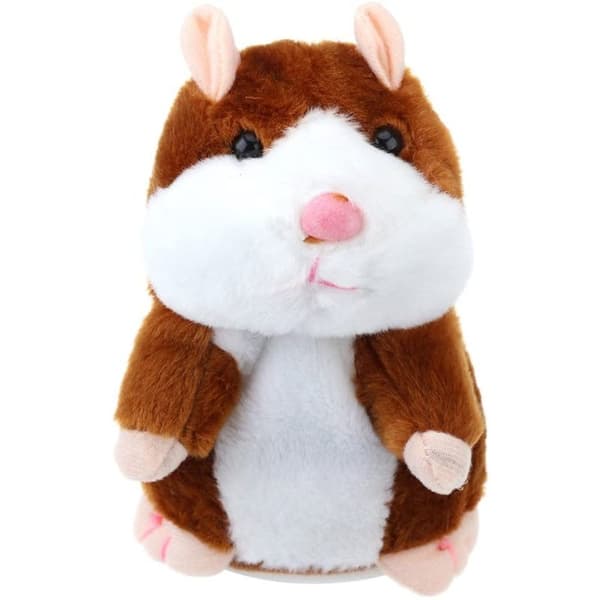 Hamsterinspelningsdocka - Ljusbrun 16cm Nickande
