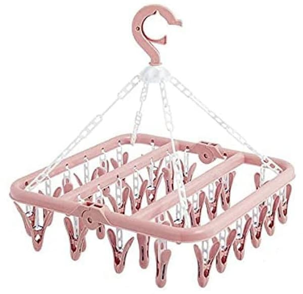 Nordisk Rosa 32 Klips-Klesstativ