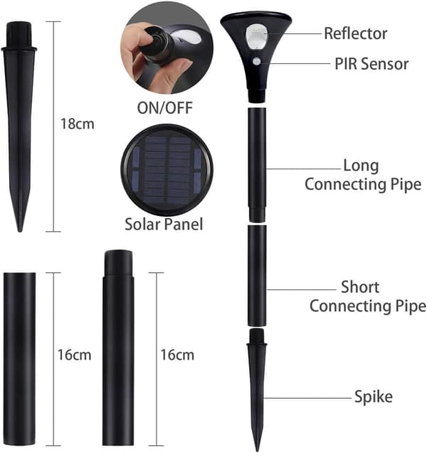 LX-2 stk*Solar bakkelampe*Hvitt lys