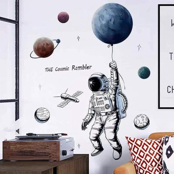 A1 Space Walker (Hovedbilde) - Astronaut Veggklistremerke