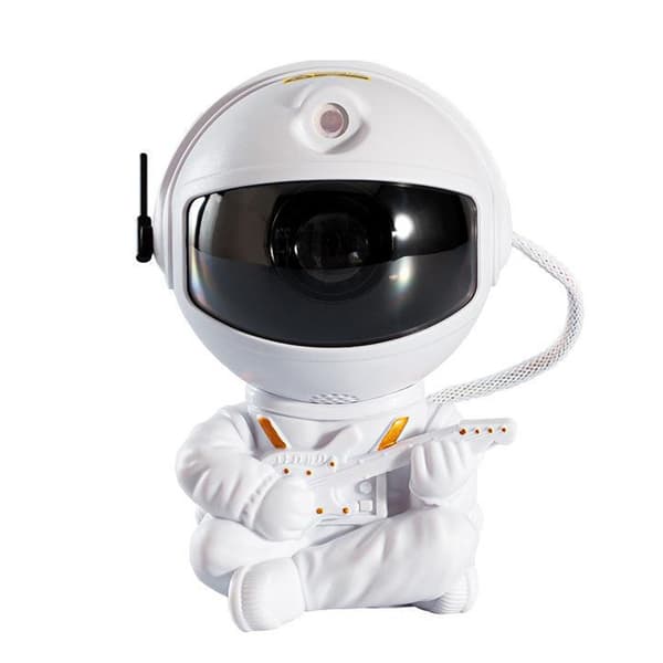 Astronaut Stjärnhimmel Projektorlampa - Gitarrstil Vit