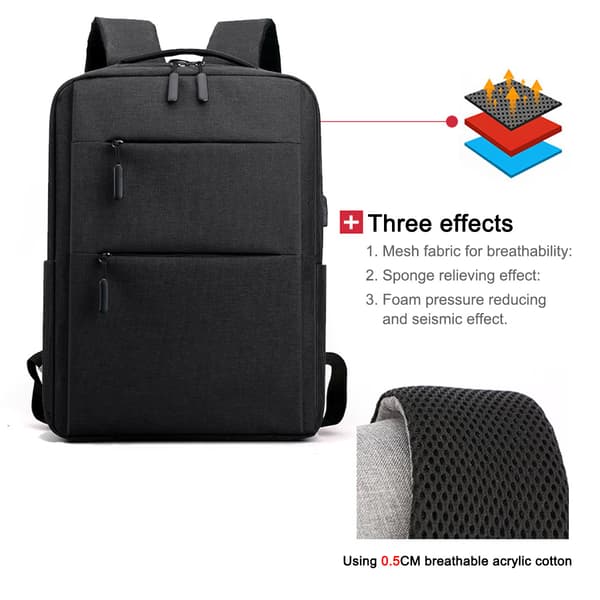 15,6 tommer laptop taske - sort