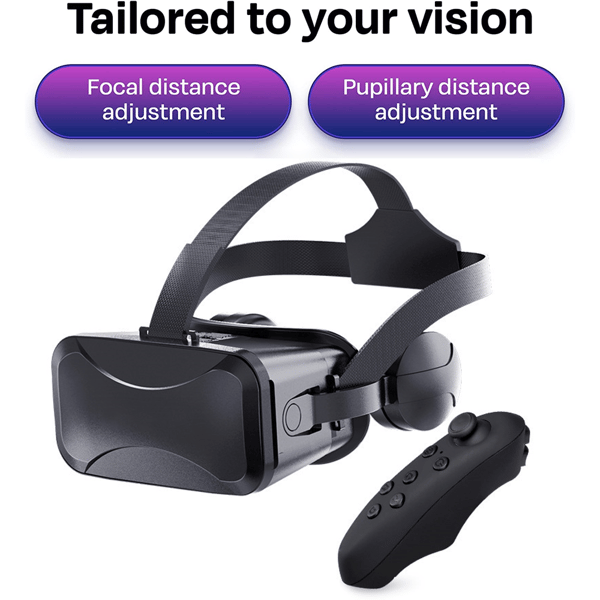 3D Panoramiske VR-briller Headset-J30Y1 Sort-Apple Kabel