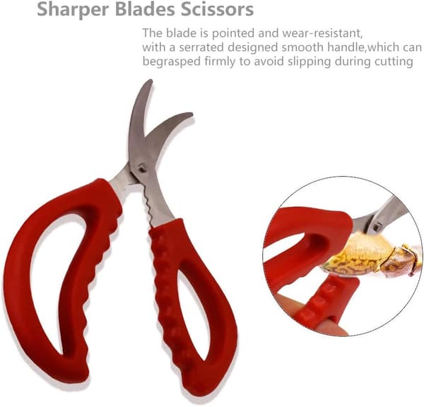 2-pack Seafood Scissors, Seafood Fish Crab Shrimp Lobster Scissors