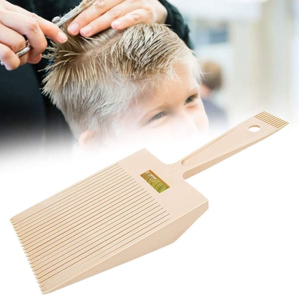 Frisörkam med breda tänder - Beige