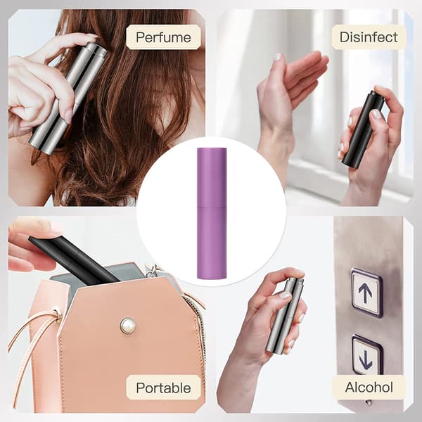 3 kpl suihkepullo - 10 ml - violetti