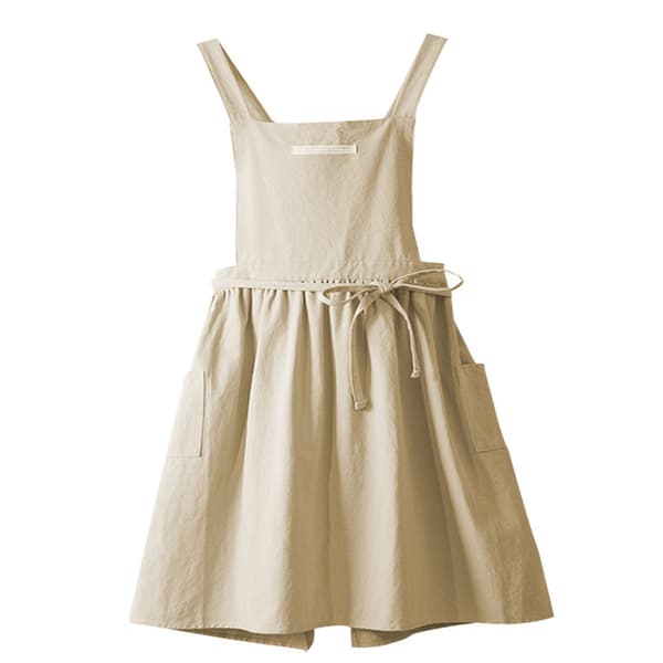 Hemvästförkläde - barnstil beige längd 62CM