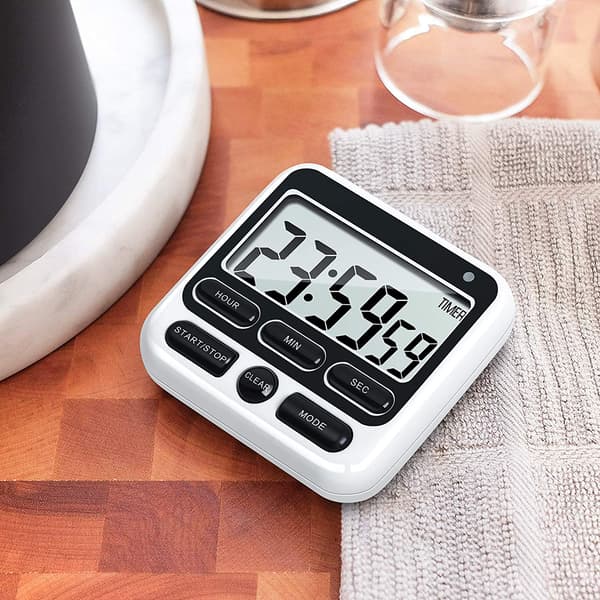 Køkken Timer Vækkeur Timer - Sort