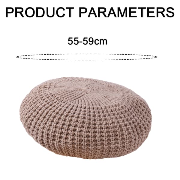 Värikäs neulottu baretti-khaki-M (56-58cm)