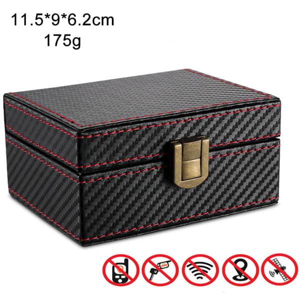Kolfiber liten (11,5*9*6,2cm) bilskärmad nyckellåda