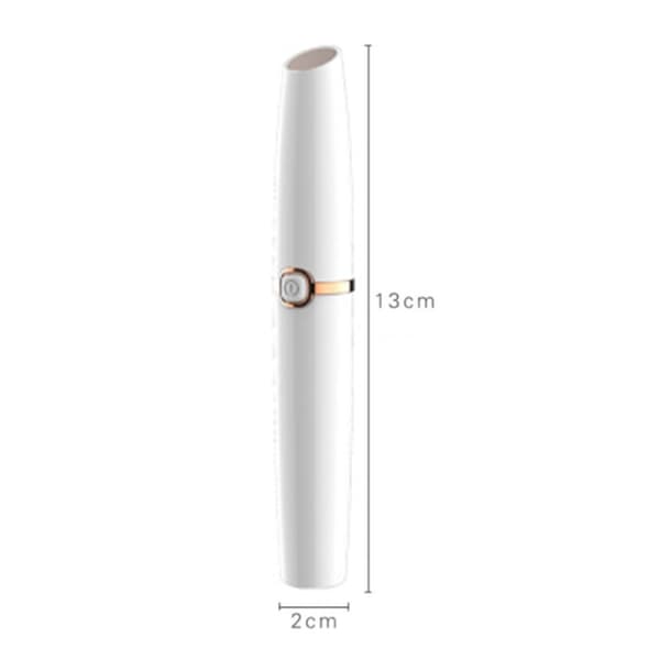 USB oppladbar øyenbrynstrimmer - Perlehvit