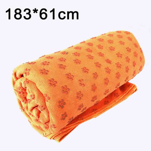 Yogamåtte Blommeblomst-Orange
