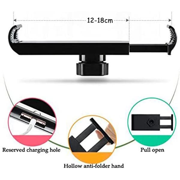 Doven telefon- og tablet-universalholder - Sort