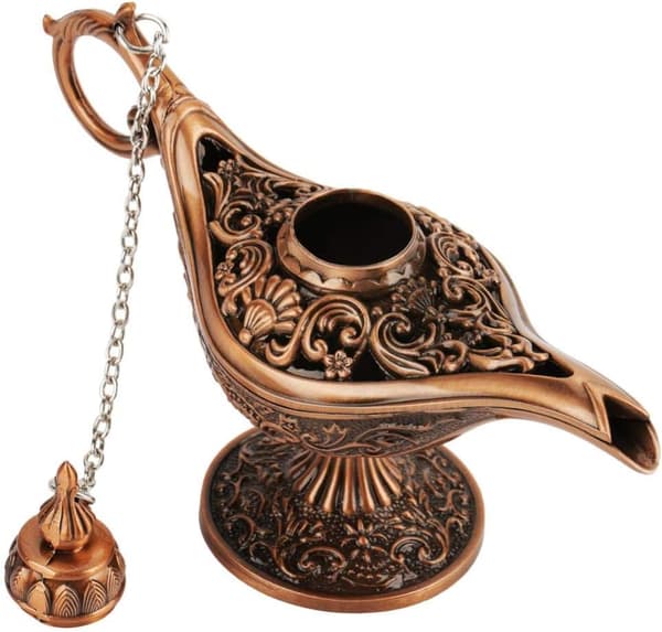 Ønskelampe Aromaterapi Brænder - Rød Kobber - 1 stk