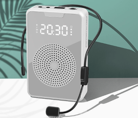 Trådløs stemmeforstærker Bluetooth mikrofonhøjttaler, hovedtelefoner med mikrofon