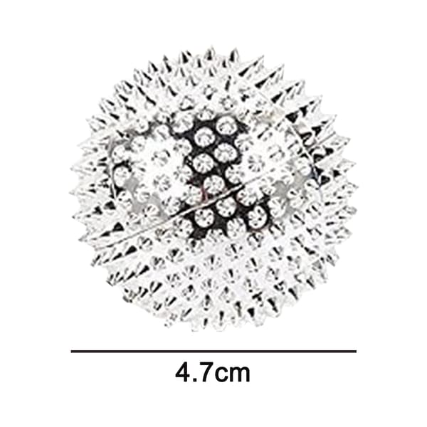 Et par 4,7 cm magnetiske massagebolde - sølv