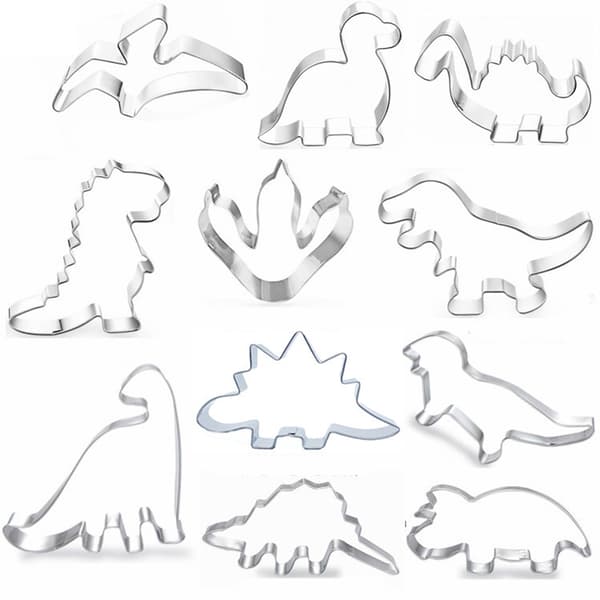 11 kpl dinosaurusmuotteja
