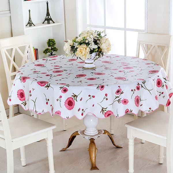 1 rund duk - rosa solros - 152 cm diameter rund duk