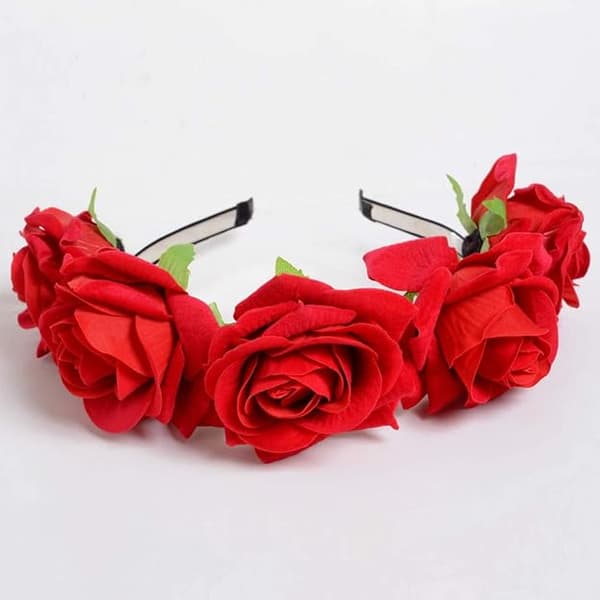 Bryllup Brudepige Brud Blomst Rose Tiara til Børn