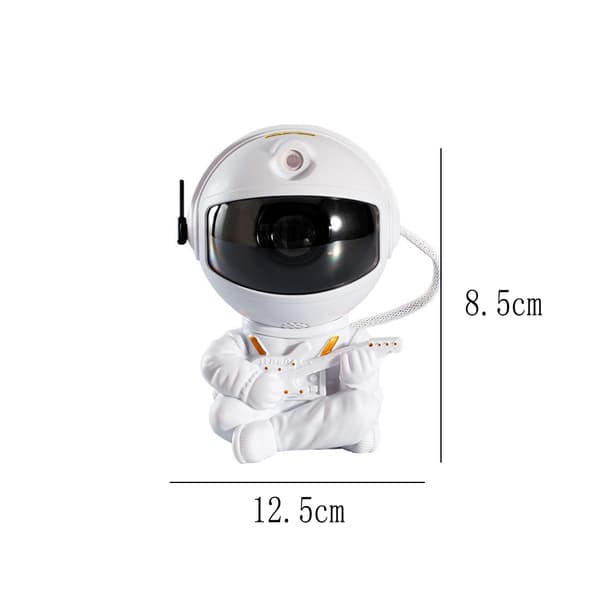 Astronaut Stjernehimmel Projektorlampe - Gitarstil Hvit