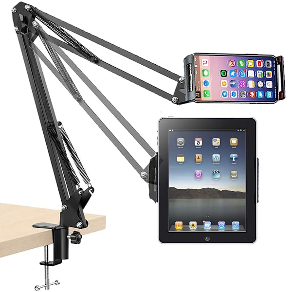 Doven telefon- og tablet-universalholder - Sort