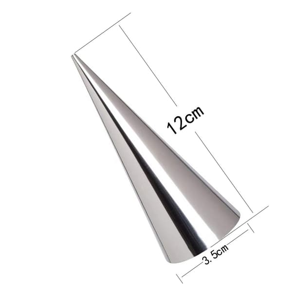 12 stk. croissantform i rustfritt stål, 12 cm stor