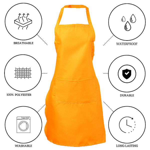 Arbetsförkläde - Orange