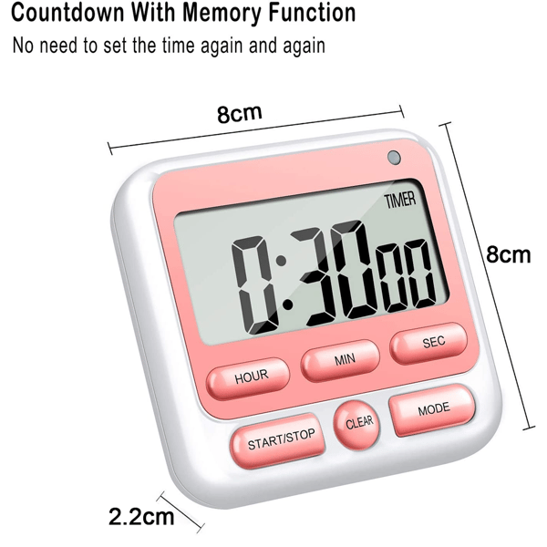Køkken Timer Vækkeur Timer-Pink