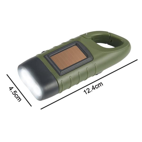LX-Basic 309A-Grøn Genopladelig Solcellelommelygte