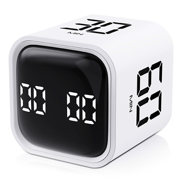 LX-Study Timer Digital Väckarklocka-F4 Timer Vit