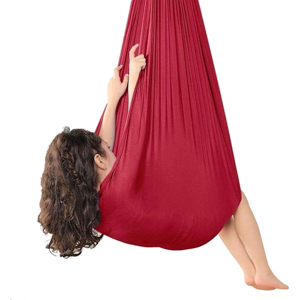 Barnens elastiska gunga 100*280CM röd