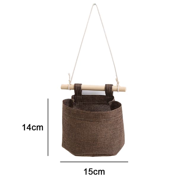 Förvaringshängväska-enkelpack (14*15*7CM)-kaffe