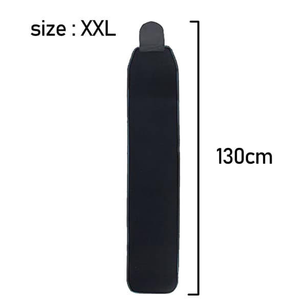 Urheilullinen vyötärötuki - Musta - XXL