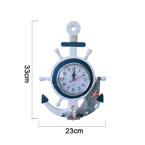 Ankerur-33CM højt 23CM bredt-Lille vægur søfugl model
