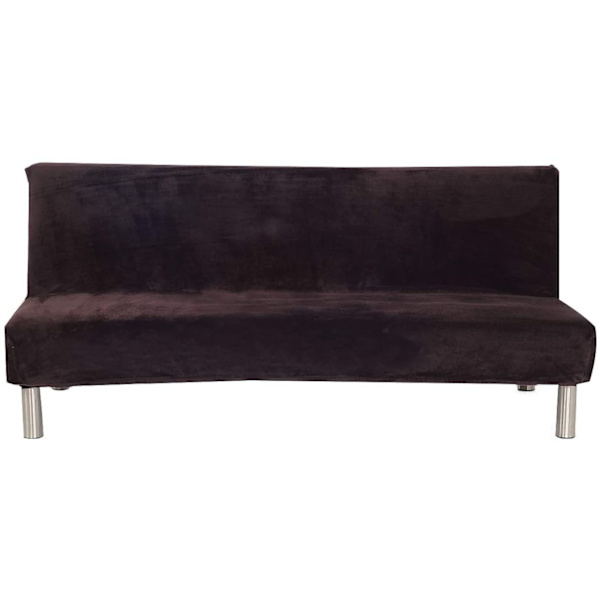 Sofabetræk - Plys Kaffe Sofaseng Queen Size (L)