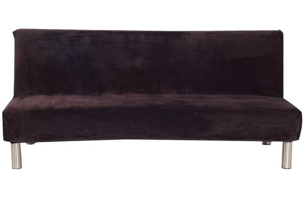 Sofföverdrag-Plysch Kaffe Bäddsoffa Queen Size (L)