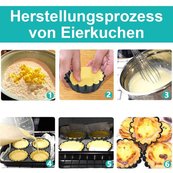 6 stk store eggetert bakeform
