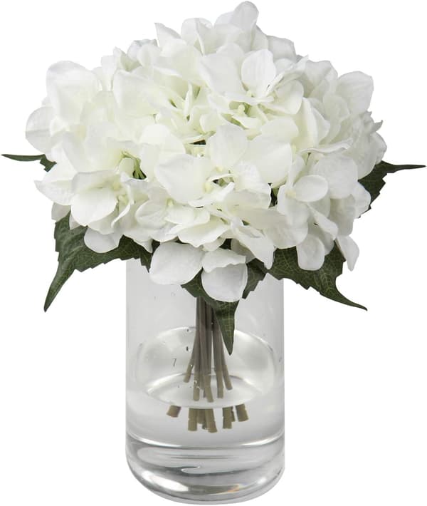 Hortensia konstgjord blomma vit