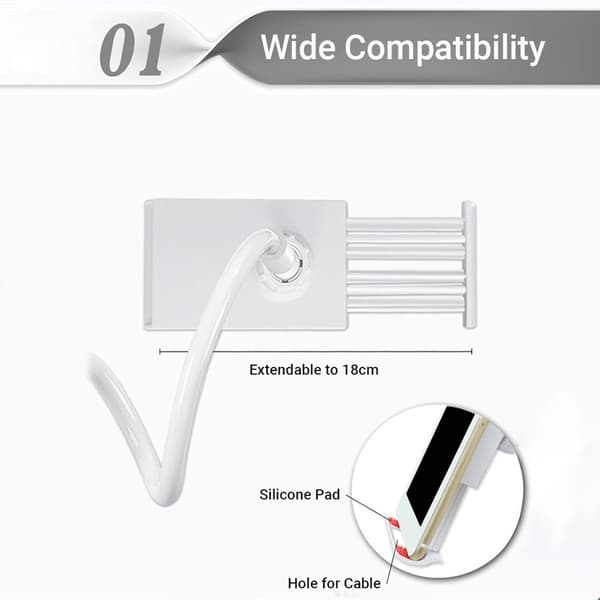 2 stk mobiltelefonholder-hvit