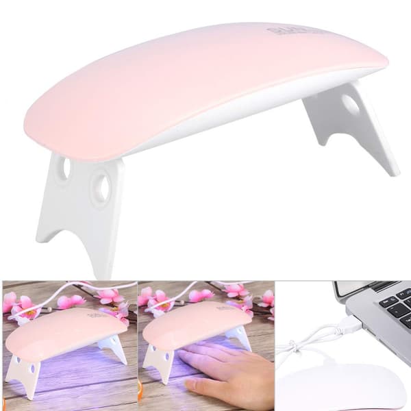 1 stk neglekunst muselys (rosa)