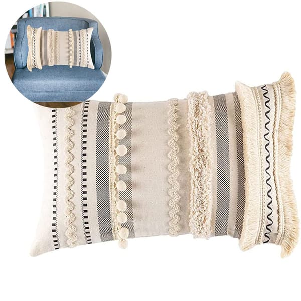 Beige kugle 30x50cm pudebetræk