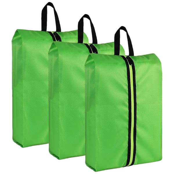 3-pack skoförvaringsväska - fluorescerande grön