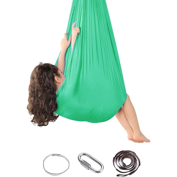 Barnens elastiska gunga sjögrön 100*280cm